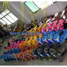 الصين Hansel 2016 chinese game rental sale push ride on plush toys girls electric ride on animals for kids المزود