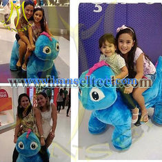 الصين Hansel CE certificate electric kids motorized plush riding animals plush motorized animals المزود