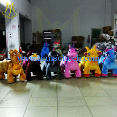 الصين Hansel stuffed animal unicorn on wheels coin operate game machine animal electric montable animales montables المزود