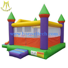 الصين Hansel stock largest inflatable bouncer castle with slide in amusement park in China المزود