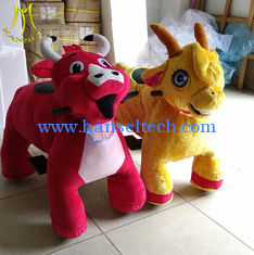 الصين Hansel   Guangzhou manufacturer cheap ride on animal toy plush animal fair ride المزود