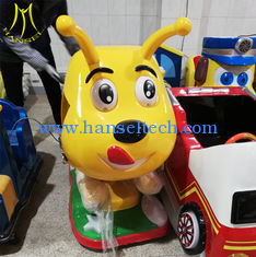 الصين Hansel kids fiberglass car mini coin operated kiddie rides with video for game center المزود