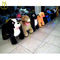 Hansel factory direct big size plush animals 4 wheel kid stuffed zoo animal scooter المزود