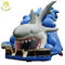 Hansel low price amusement park inflatable toys shark slide for children in game center المزود