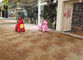 Hansel 2018 commercial kids walking plush animales mountables indoor amusement park games المزود