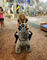 Hansel 2018 commercial kids walking plush animales mountables indoor amusement park games المزود