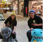 Hansel shopping mall motorized plush riding animals adult can ridee on electric unicorn bike for sale المزود
