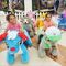 Hansel 2017 game room equipment  plush electric coin operated animal motorized ride for mall المزود