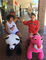Hansel indoor playground equipment coin operated ridable plush animal rides المزود