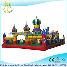 الصين Hansel Colourful Christmas commercial inflatable Water slide With Waterproof PVC المزود