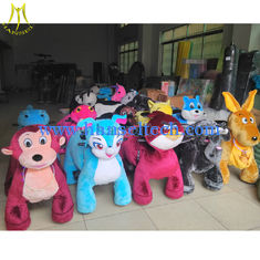 الصين Hansel Mall Animal Rides animal kids-coin-operated stuffed animals with wheel mall ride المزود