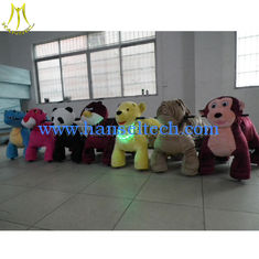 الصين Hansel plush motorized animals kid plush toy bike ride on motorized animals for Mall المزود