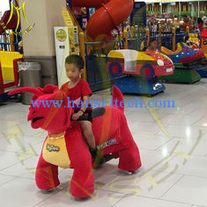 الصين Hansel amusement park animal kiddie rides plush animal in shopping center المزود