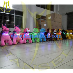 الصين Hansel coin operated plush motorized riding animals coin operated animal scooters in mall المزود