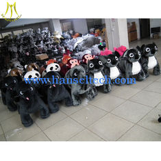 الصين Hansel 2016 high quality coin operated ride on costumes 12 volt ride on toys style plush animal electric scooter المزود