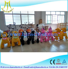 الصين Hansel kids riding in the mall coin operated electric motorized animal plush rides المزود