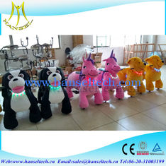 الصين Hansel hot selling cheap amusement fun indoor plush animal electric scooter المزود