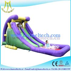 الصين Hansel hot selling children entertainment PVC inflatable bouncer slide jumping slide for sale المزود