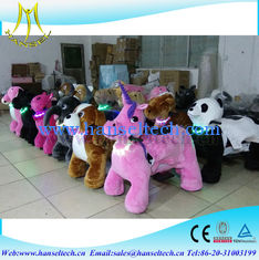 الصين Hansel battery coin operated kids rides amusement machine amusement park equipment plush electric horse toy for sales المزود