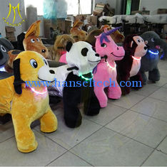 الصين Hansel 4 wheel kid ride electric animal scooter electronic baby swing moving animals battery operated plush animals المزود