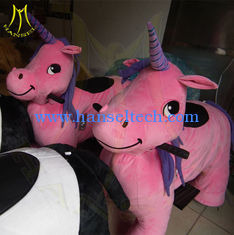 الصين Hansel kiddie rides china theme park equipment for sale plush electrical animal toy car electric walking horse toy المزود