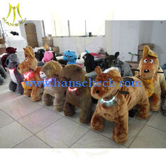الصين Hansel amusement park rides for rent stuffed animal unicorn on wheels coin operated kiddie rides for rent kiddy ride المزود