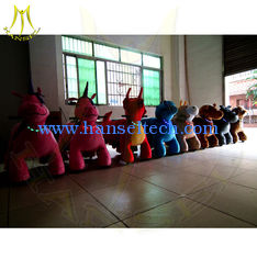 الصين Hansel entertainment coin operated drivable kids electric ride animal children indoor amusement park ride on cow toy المزود