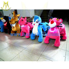 الصين Hansel indoor and outdoor ride on party animal toy amusement game machines plush toys stuffed animals on wheels المزود