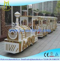 الصين Hansel 2018 luxury design cheap amusement park rides trackless train,mini electric tourist train rides for sale المزود