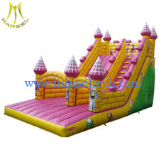 الصين Hansel stock pvc material commercial inflatable bounce house inflatable slide supplier المزود