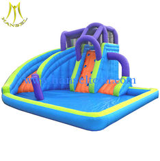 الصين Hansel low price amusement used bouncy castles water slide with pool for sale المزود