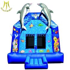 الصين Hansel kids outdoor inflatable bouncer castle with slides Guangzhou المزود