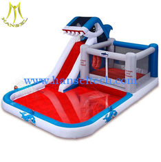 الصين Hansel cheap indoor bounce round inflatable water slide for outdoor playground wholesale المزود