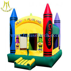 الصين Hansel 2018 factory for sale  theme park kids indoor playground hot fun house inflatable bouncy المزود