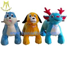 الصين Hansel attractive kids walking animal ride eletrocinc plush ride on animals المزود