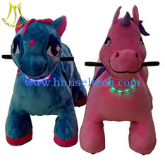 الصين Hansel entertainment equipment plush unicorn electric scooter with battery for sale المزود