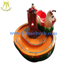 الصين Hansel  Outdoor small kids carousel cheap amusement park carousel train rides for sale المزود