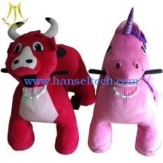 الصين Hansel walking commercial amusement plush animal kiddie rides for sale المزود