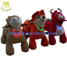 الصين Hansel low price plush four wheel zippy battery animal from China for sale المزود