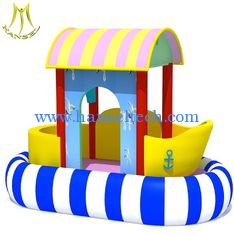 الصين Hansel electric soft play for baby children's indoor play equipment rocking pirate ship المزود