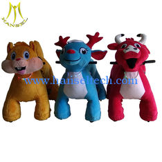 الصين Hansel coin operated electric plush motorized animals pony scooter ride on parties المزود