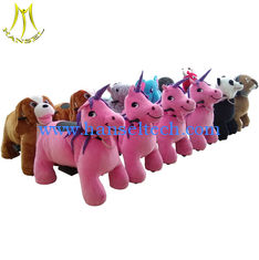 الصين Hansel plush electrical animal toy car used kiddie ride on animals for children المزود