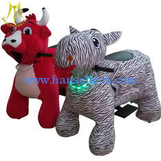 الصين Hansel wholesale electric motorized plush riding animals animal ride for mall المزود