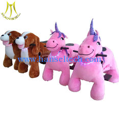 الصين Hansel indoor kiddie ride on horse plush toy for amusement park المزود