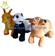 الصين Hansel Guangzhou wholesale walking coin operated motorized plush riding animals المزود