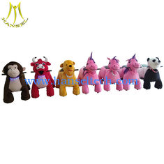 الصين Hansel coin operated ride on furry animal toys happy ride on animals المزود