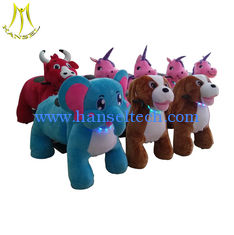 الصين Hansel  plush toys stuffed animals on wheels battery operated ride animals zoo riders المزود