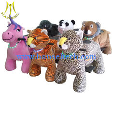 الصين Hansel  commercial electric ride on plush furry animal toys in mall المزود