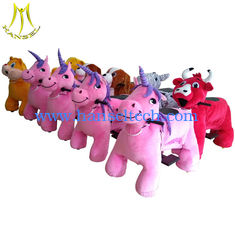 الصين Hansel furry motorized animals rides car kids plush animal bikes المزود