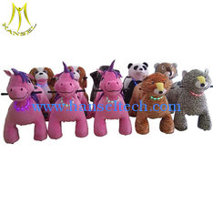 الصين Hansel amusement indoor games plush motorized riding animals for kids المزود